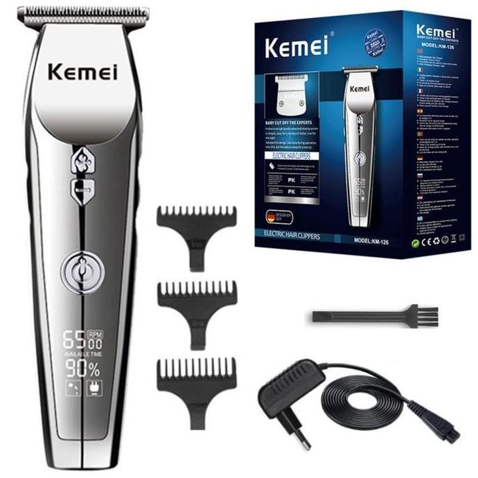 Alat cukur rambut kemei KM-126 LCD angka