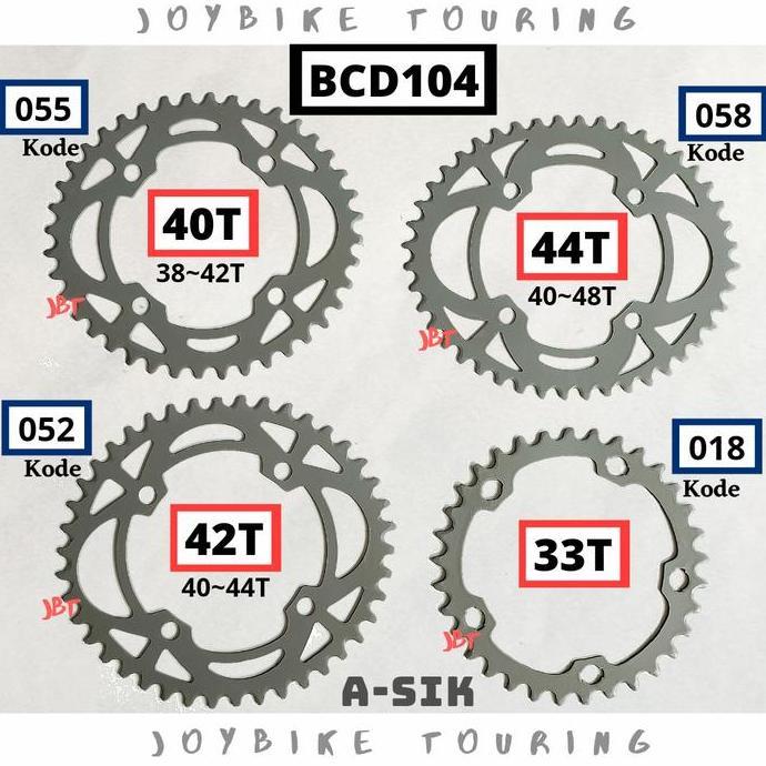 Chainring 42T Oval BCD 104