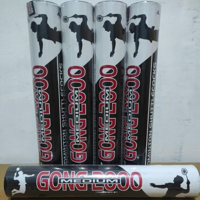 PAKET HEMAT SHUTTLECOCK GONG 2000 MEDIUM HITAM SHUTTLECOCK MURAH SHUTTLECOCK 3 IN 1 HIQUA Shou kok b