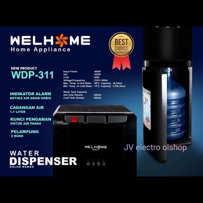 Dispenser Galon Bawah WELHOME WDP311 -3Kran Dispenser Air Galon Bawah