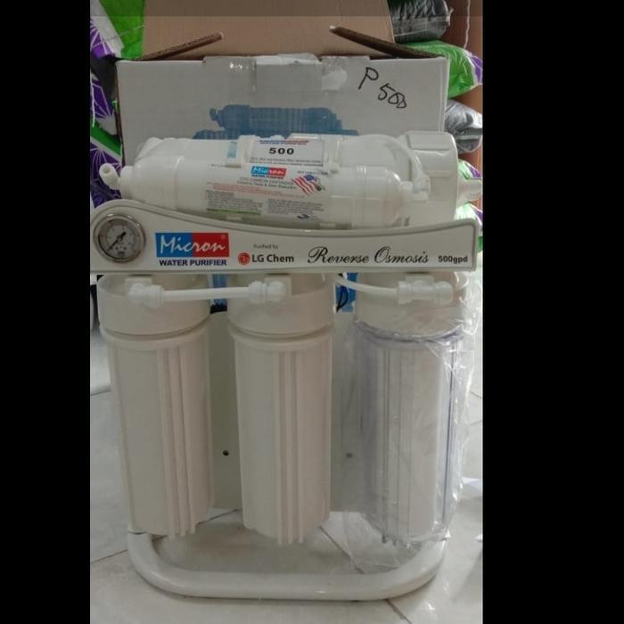 mesin ro pureline 500 gpd plus pressure gauge / reverse osmosis ro 500 gpd