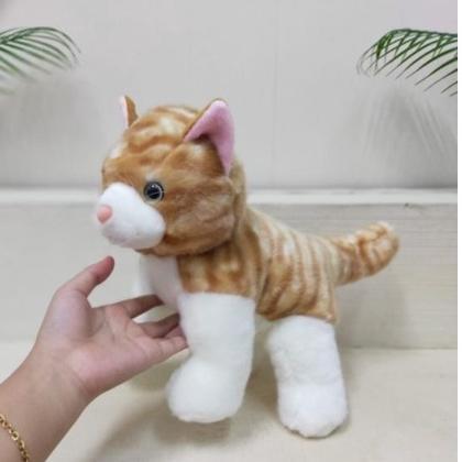 Viral  Boneka Kucing Oren 25Cm/11"/Boneka Animal/Boneka Kucing Lucu/Kado Boneka