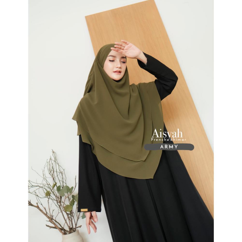 HOT Jilbab Instan Hijab Syari Khimar Ceruti Babydoll Premium French Khimar Syar'i Siti Aisyah Cadar 