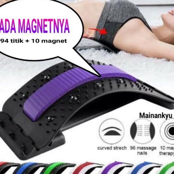 Orthopedi Akupuntur + Magnetic Sandaran Punggung Terapi Sakit Pinggang 10 Magnet Orthoplus Ortopedi