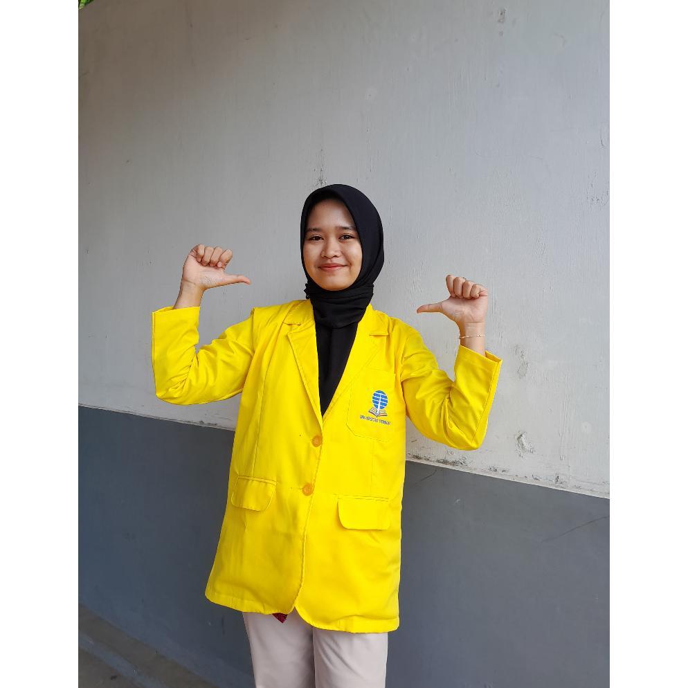 garansi jas ut / almamater ut / almamater universitas terbuka kancing logo ut