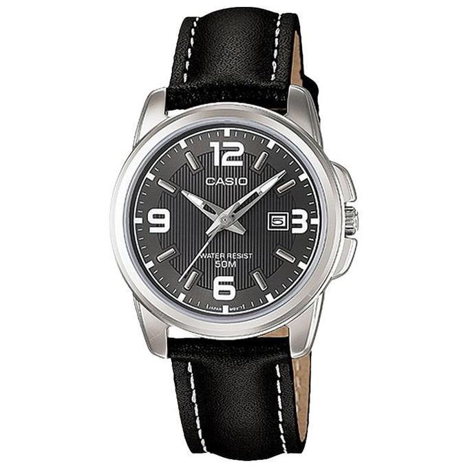 Jam Tangan Wanita Casio Standard LTP-1314L-8AVDF LTP1314 LTP-1314L Enticer Black Leather Band