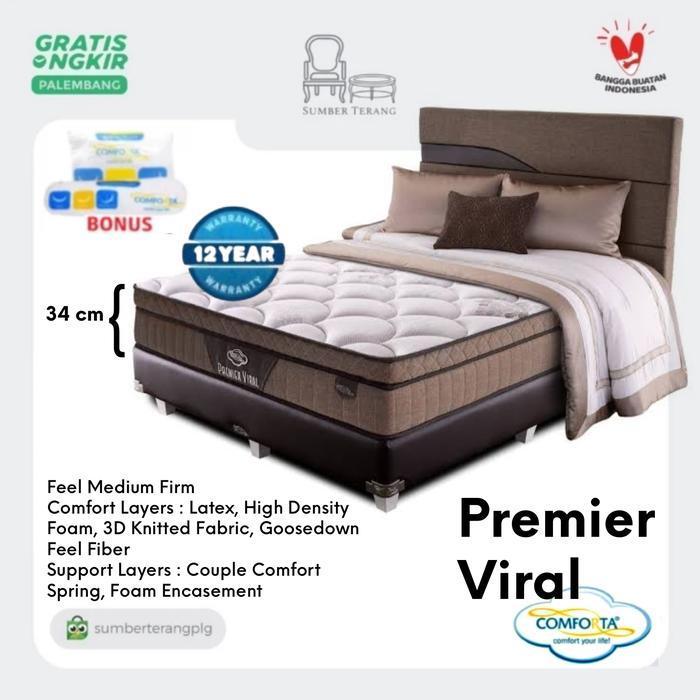 Springbed Comforta Premier Viral Latex Matras Kasur Spring Bed Original