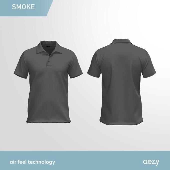 No Void Minds Aezy Polo Shirt | Smoke