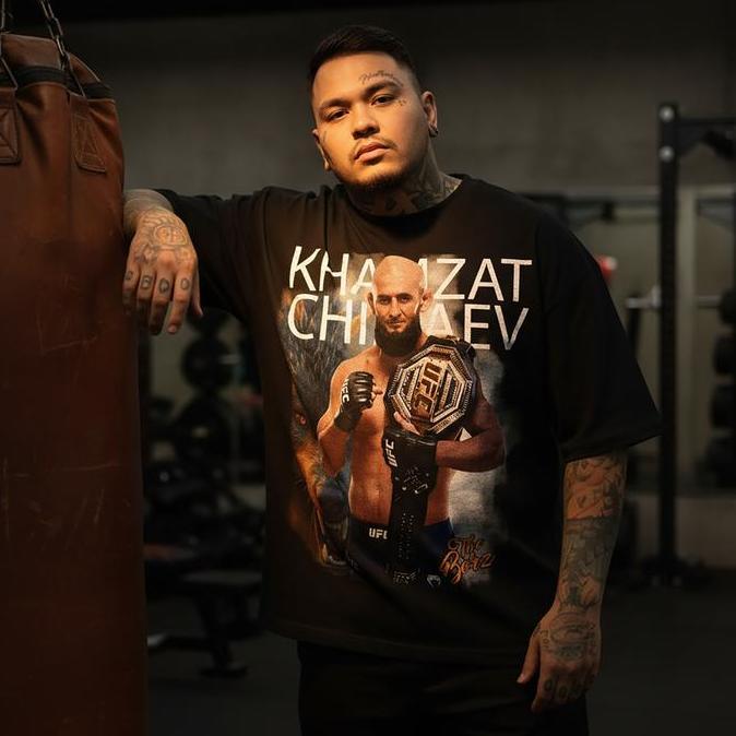 T-SHIRT OVERLIMIT KHAMZAT CHIMAEV | KAOS | UFC | MMA |OVERSIZE | STREETWEAR | KHAMZAT CHIMAEV