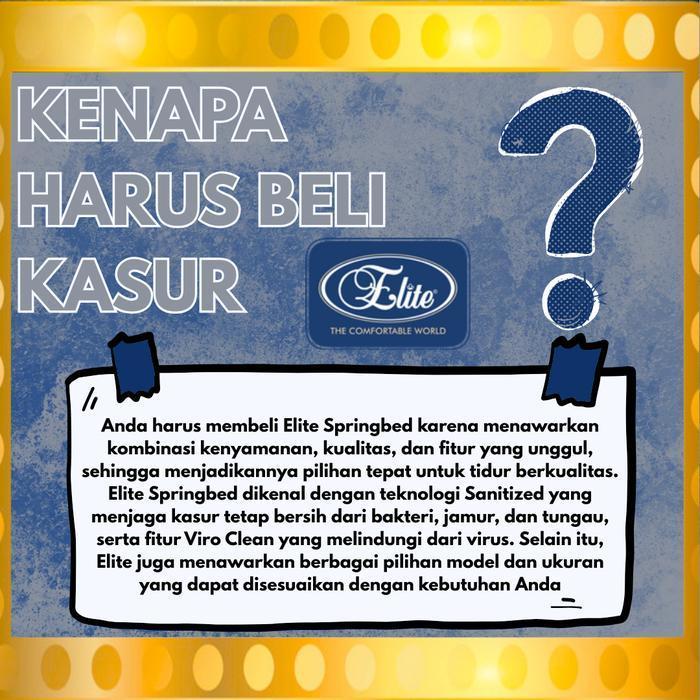 ELITE SpringBed Ultra Firm Orthopedic DR SMART with Zipper ( Hanya KASUR ) 90x200 100x200 120x200 14