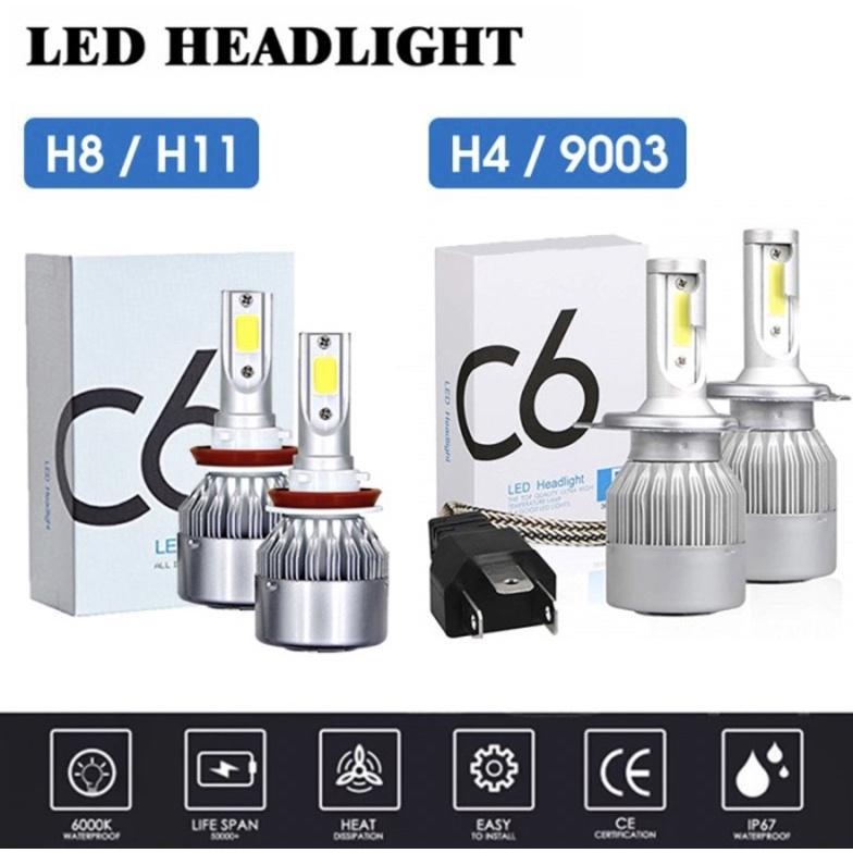 Promo Original Lampu Led Mobil Headlight Lampu Utama Mobil C6 H4 C6 H11 36Watt| Lampu Mobil Foglamp 