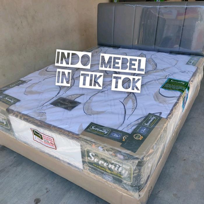 Set Elite Eternity 160 x 200 serenity kasur spring bed divan real Pillow top