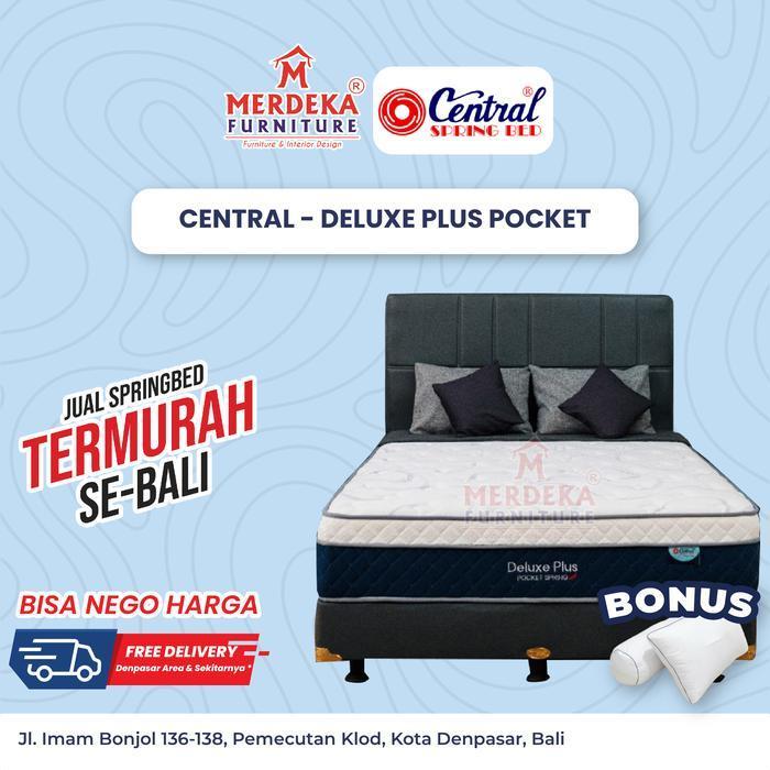 Kasur Central ~ Deluxe Plus Pocket | Spring Bed 160x200|Free Bantal|