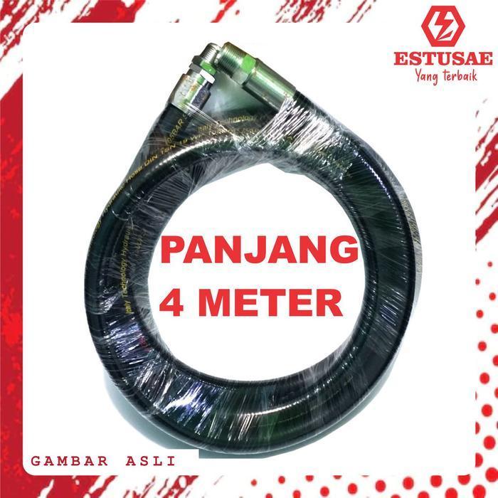 ESTUSAE - PAKET SELANG NOZEL SWIVEL 4M + NOZEL 11A  OTOMATIS Biru Hijau Kuning