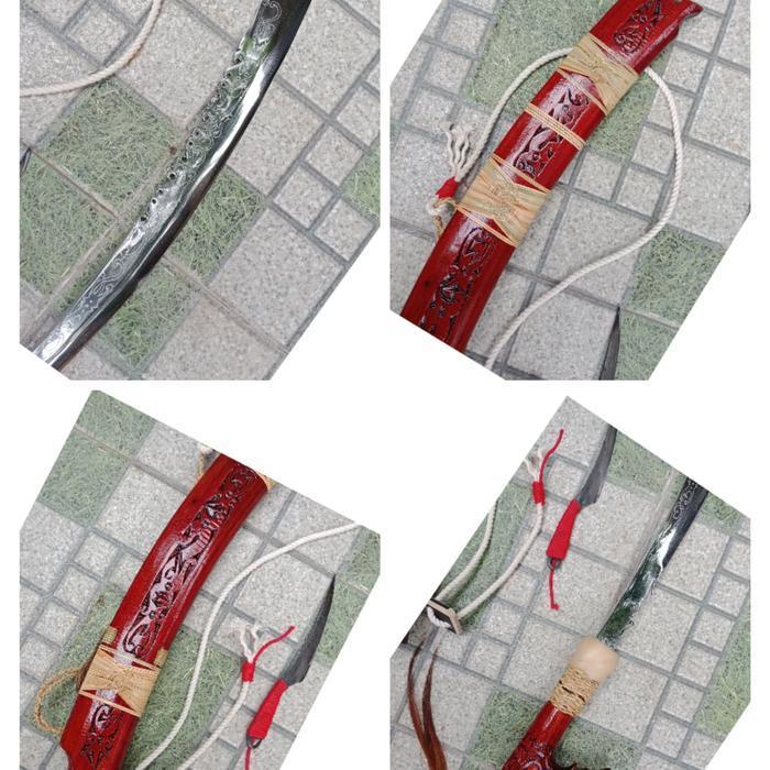 Edisi kolektor mandau baja putih tipe laes ( big size 83