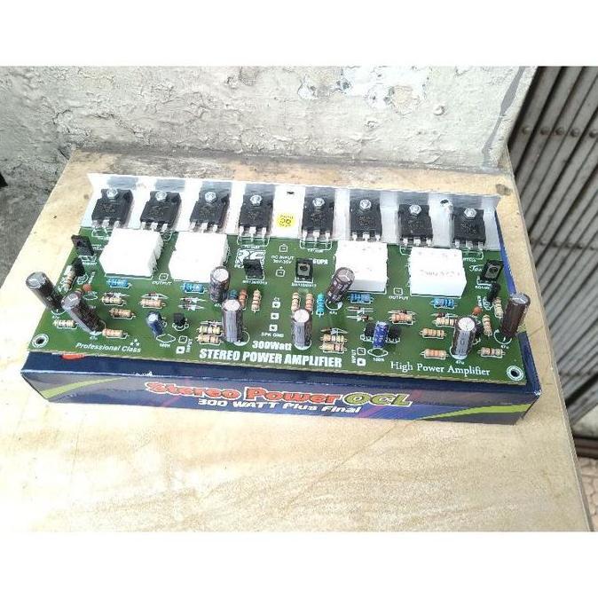 Kit power ocl stereo 300watt 8 transistor