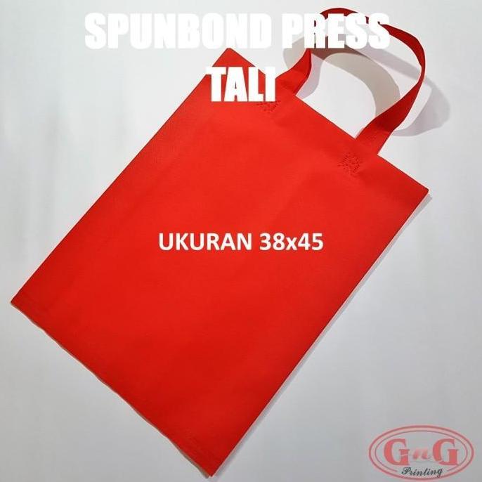 Spunbond Tali 38x45 Polos / Tas Kain / Kantong Kain / Goodie Bag/Goody