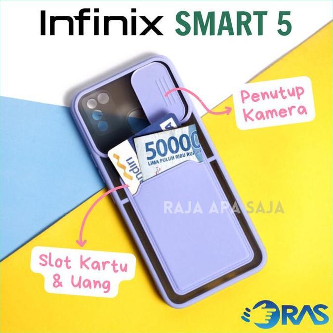 Soft Case INFINIX SMART 5 Dompet Kartu Silikon Casing Infinik Smart5
