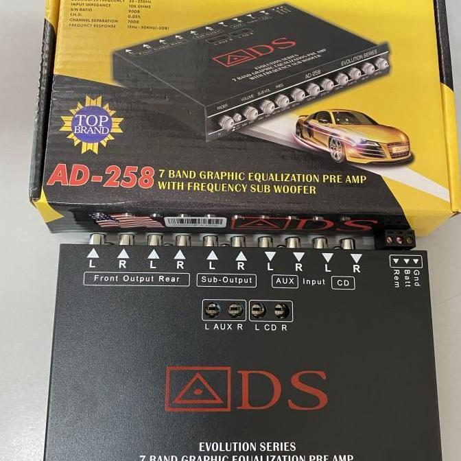 Pre amp parametrik equalizer ads ad 258