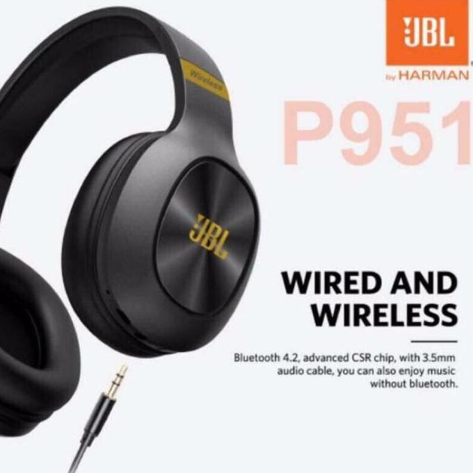 Headphone Bluetooth P951 Bando BT Wireless Headset AD2P Superbass