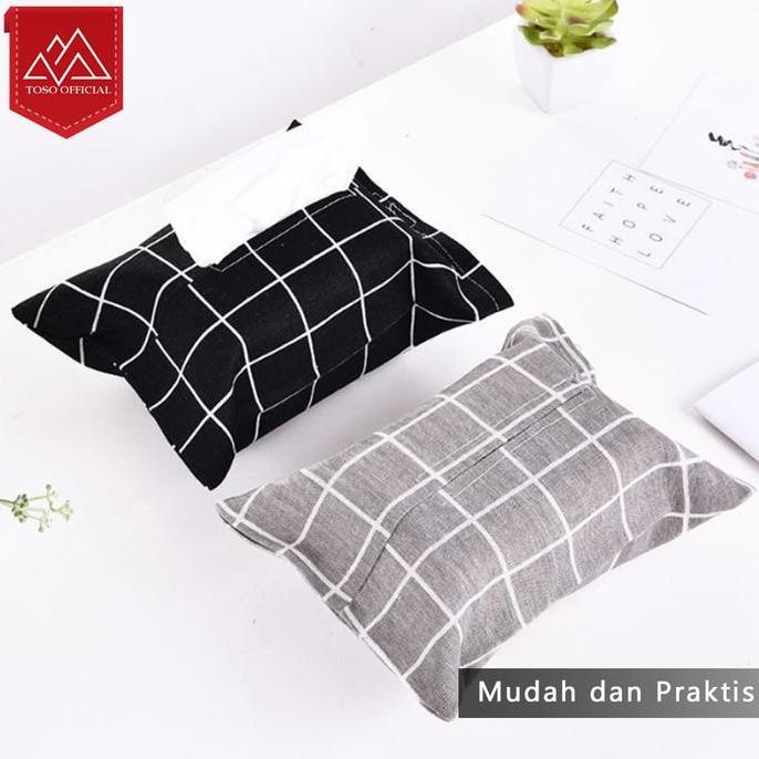 Kantong Kain Tissue Tempat Tissue Sarung Tempat Cover Tisu Kain Motif