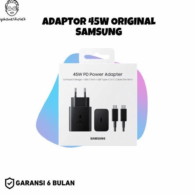 SAMSUNG CHARGER 45W PD POWER ADAPTER ORIGINAL GARANSI SEIN