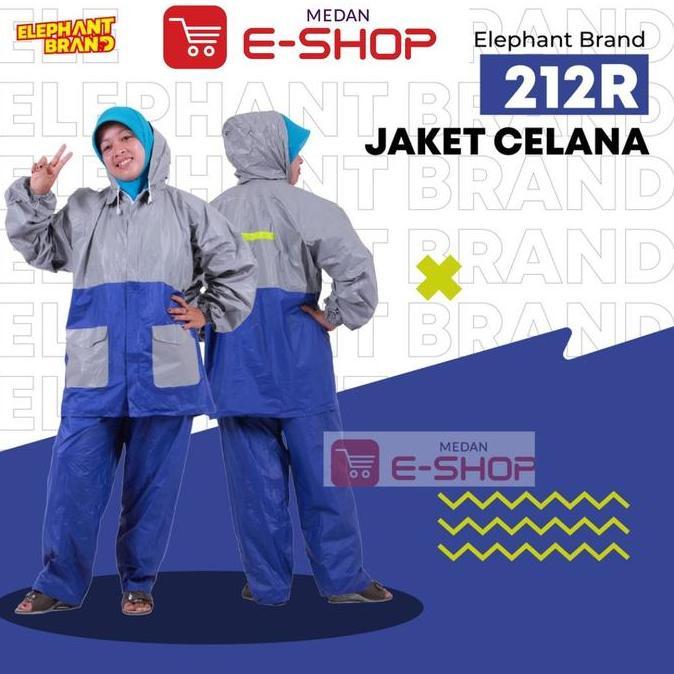 Jas hujan Elephant Brand Jaket Celana / Mantel - 212 R