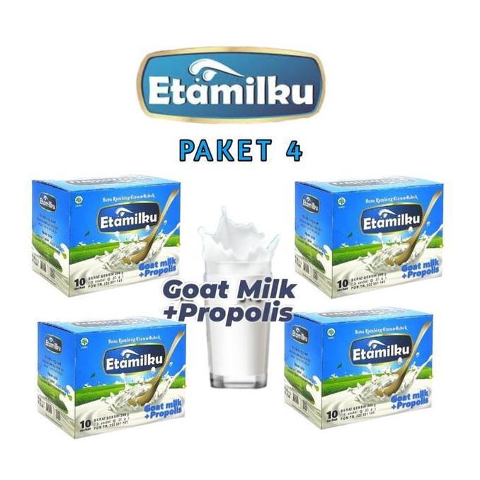 Paket Susu Kambing Bubuk Etamilku | Goat Milk Propolis Madu | Etawaku Platinum | Susu Kambing Etawa