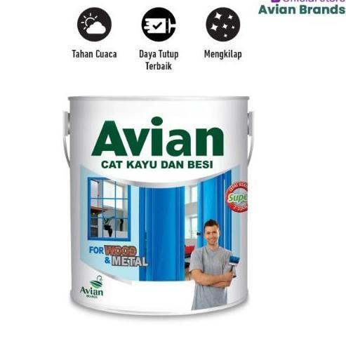 CAT KAYU BESI AVIAN 1/2KG ANTI KARAT RAYAP PINTU JENDELA KUSEN BESI GALVANIS ALUMINIUM ALUMUNIUM