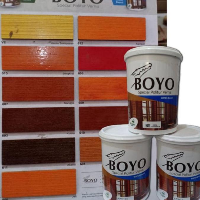 Cat Politur Boyo 1 lt , Vernis Waterbased , Cat Politur, vernis campuran air, water based