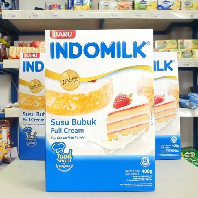 Susu Bubuk Indomilk 400Gr / Indomilk Susu Bubuk FullCream / Susu Indomilk FullCream / Milk Powder In
