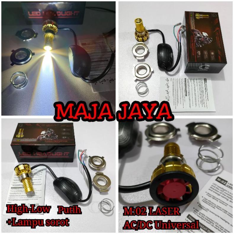 Disc Lampu Utama Projie Mini Laser Super Terang Gozima Lampu Motor Dan Mobil Warna Putih Halogen Put