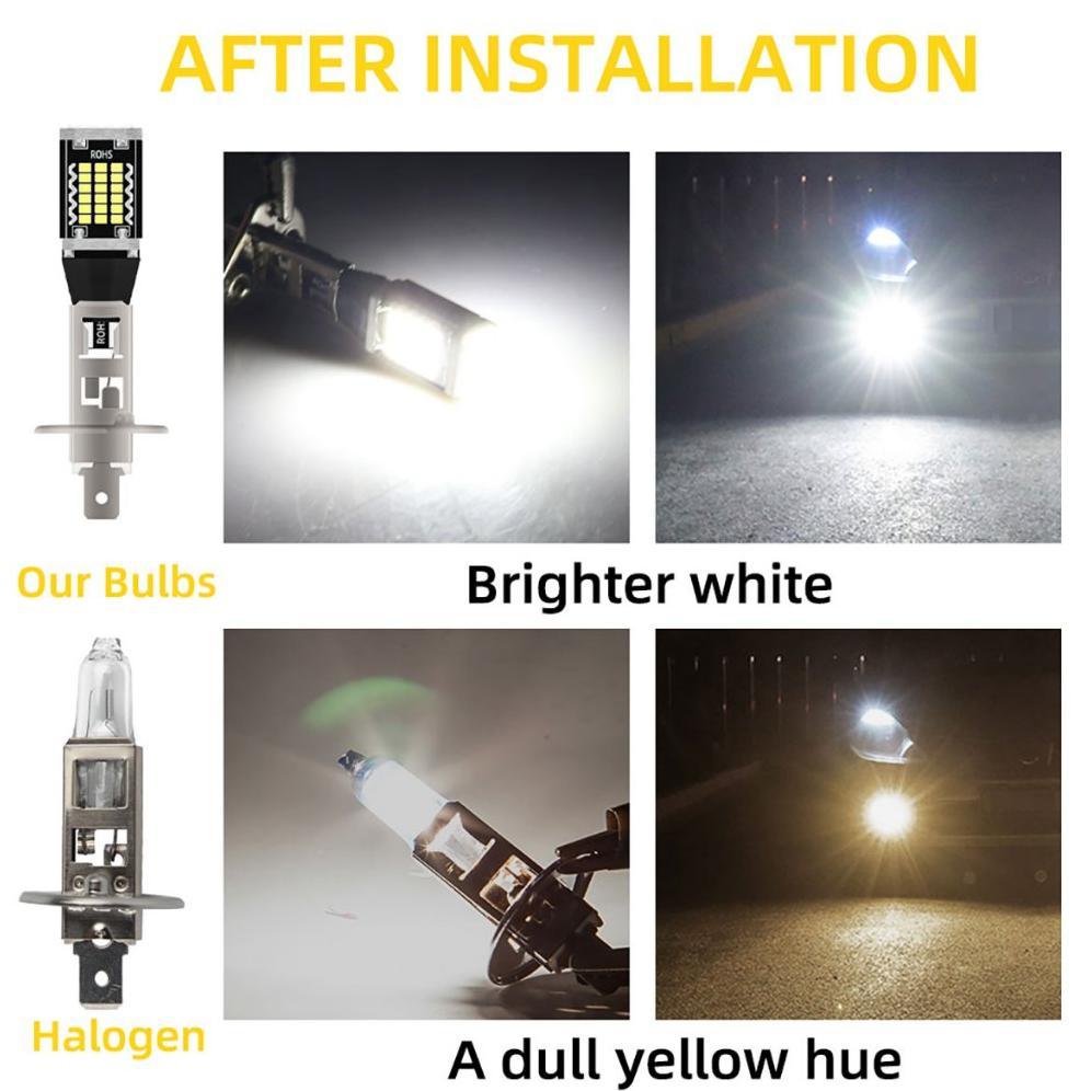 Tahan Lama  2 Lampu Kabut Led Mobil Bohlam 9V-24V Led H3 Lampu Kabut Mobil Bohlam Lampu Kabut 3030 2