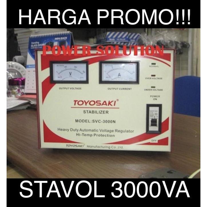 STABILIZER TOYOSAKI SVC3000N, STABILIZER TOYOSAKI 3000VA Termurah