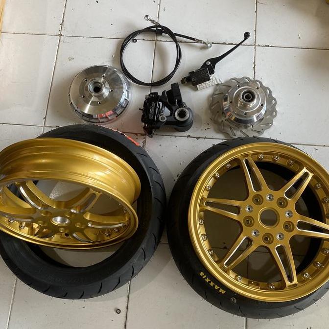 GRADIMOU Upgrade ring 12 vespa px excel dkk velg model marrus adaptor gscoote