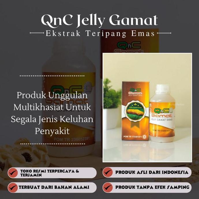 QnC Jelly Gamat - Q N C Jeli jely jelli Gamat Original Teripang Emas