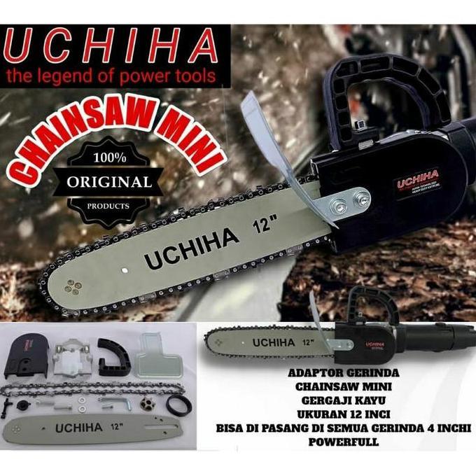 UCHIHA Gergaji mini gerinda tangan / Adaptor chainsaw konverter adapter gerinda / Chainsaw adapter m