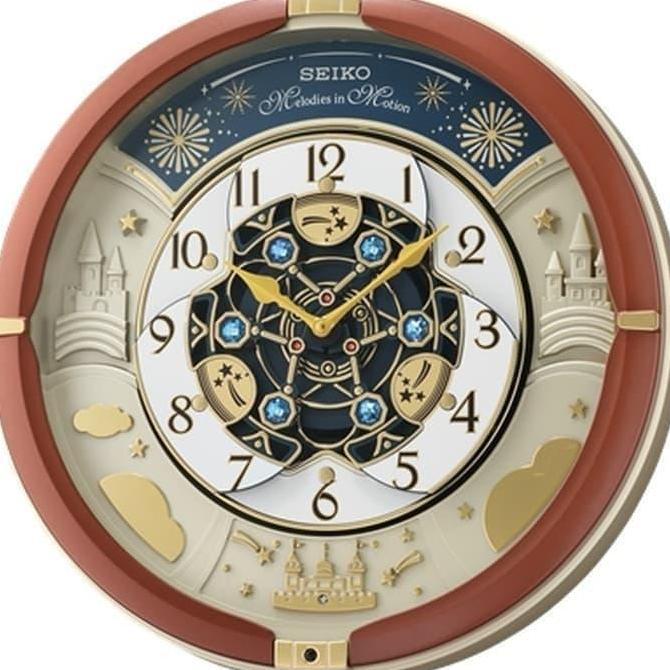Jam Dinding Seiko Japan Melodies/Bunyi QXM378B QXM378 Original