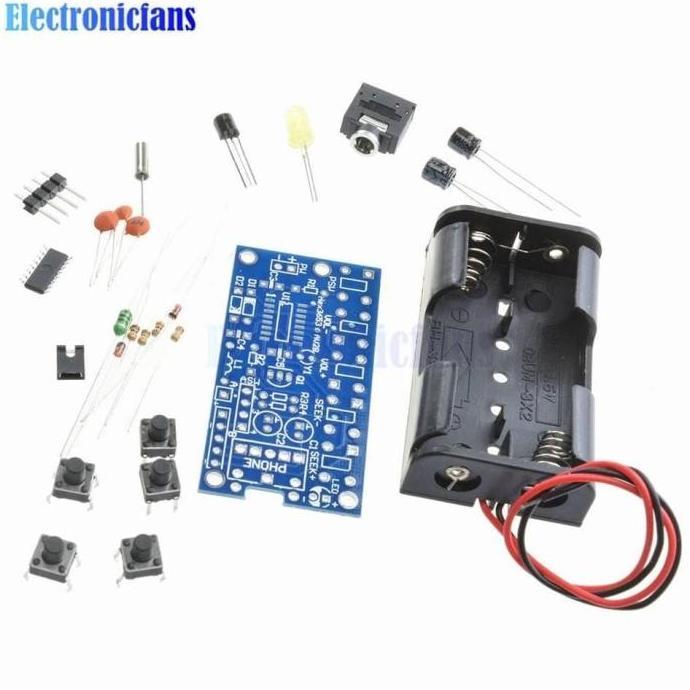 FM Radio Kit 76MHz-108MHz Wireless Stereo Audio Receiver DIY Module