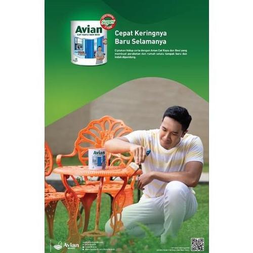 CAT KAYU BESI AVIAN 1/2KG ANTI KARAT RAYAP PINTU JENDELA KUSEN BESI GALVANIS ALUMINIUM ALUMUNIUM