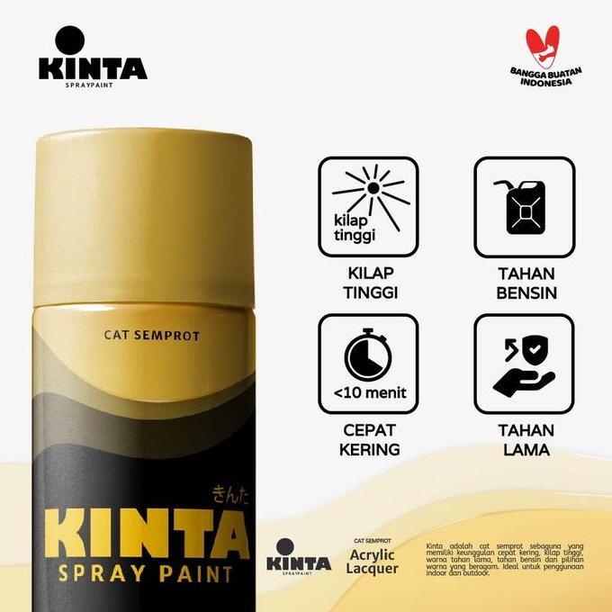 (FOSFOR) 801 FOSFOR GREEN* - KINTA Cat GLOW IN THE DARK semprot / Pilox / Spray paint 150cc