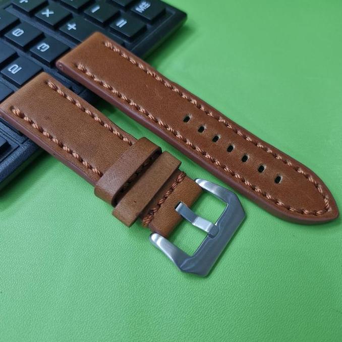 strap leather watch tali kulit jam tangan timberland nautica police panerai fosil buckle silver