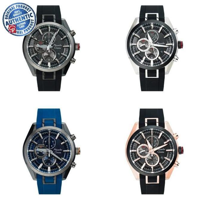 TALI KARET JAM TANGAN ALEXANDRE CHRISTIE AC6582 AC 6582 ORIGINAL 100% RUBBER BAND