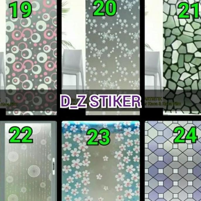 STIKER KACA / STICKER KACA/SUNBLAST MOTIF ARTISTIK