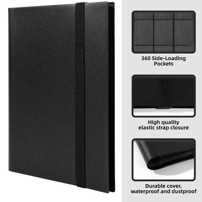 Koleksi Buku Photocard 360pcs 9 Slot Buku Koleksi Kartu A4 Album Foto Card Album Kartu Album Koleksi