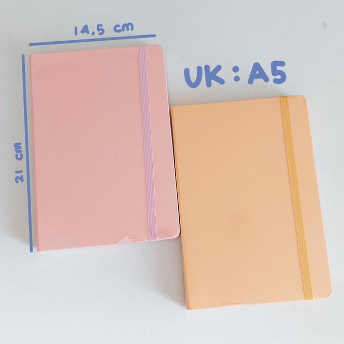 Notebook Buku Tulis A5 HardCover Tebal Polos | Buku Diary | Buku Catat VS