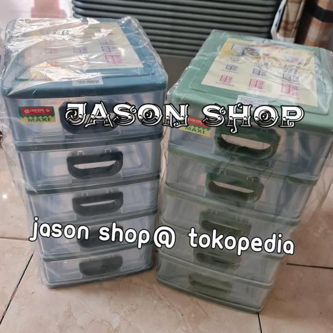 Laci plastik/Rak serbaguna Estima Maxi Lion Star susun 5