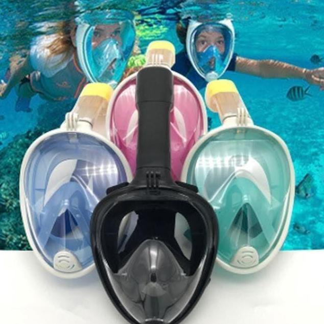 Snorkeling Full Face Snorkling Diving Mask Kacamata Renang Scuba
