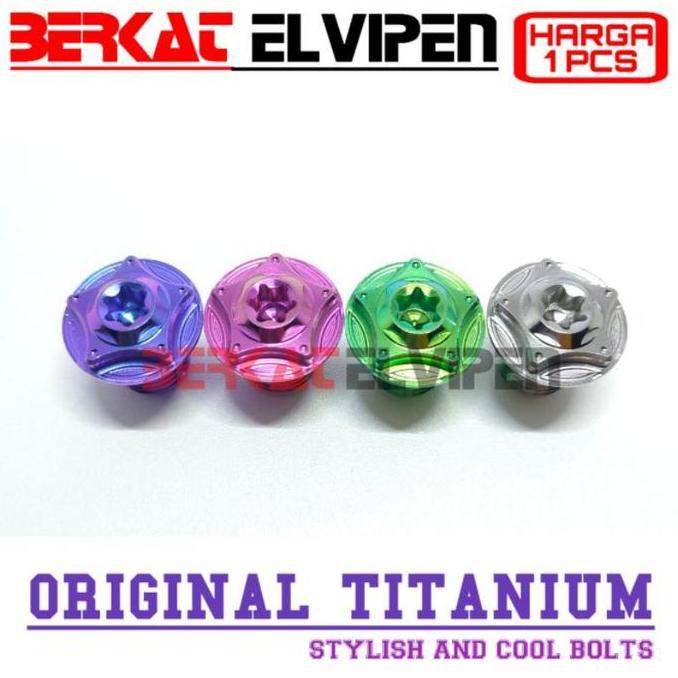 Baut Titanium Pembuangan Oli Mesin Bawah Beat Scoopy Freego Vario 110