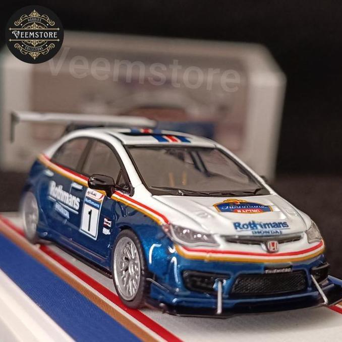 Die Cast 1:64 Honda Civic FD2 Modified Rothmans No.1 [Time Micro]
